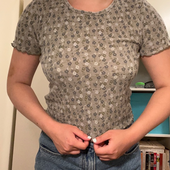american eagle waffle print shirt - Picture 2 of 2